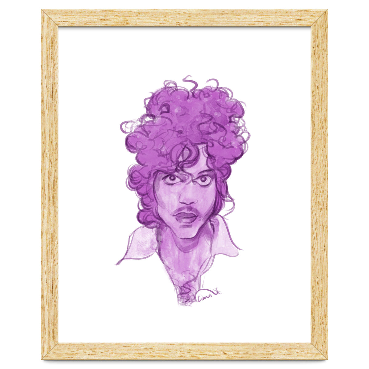 Prince Watercolor illustration