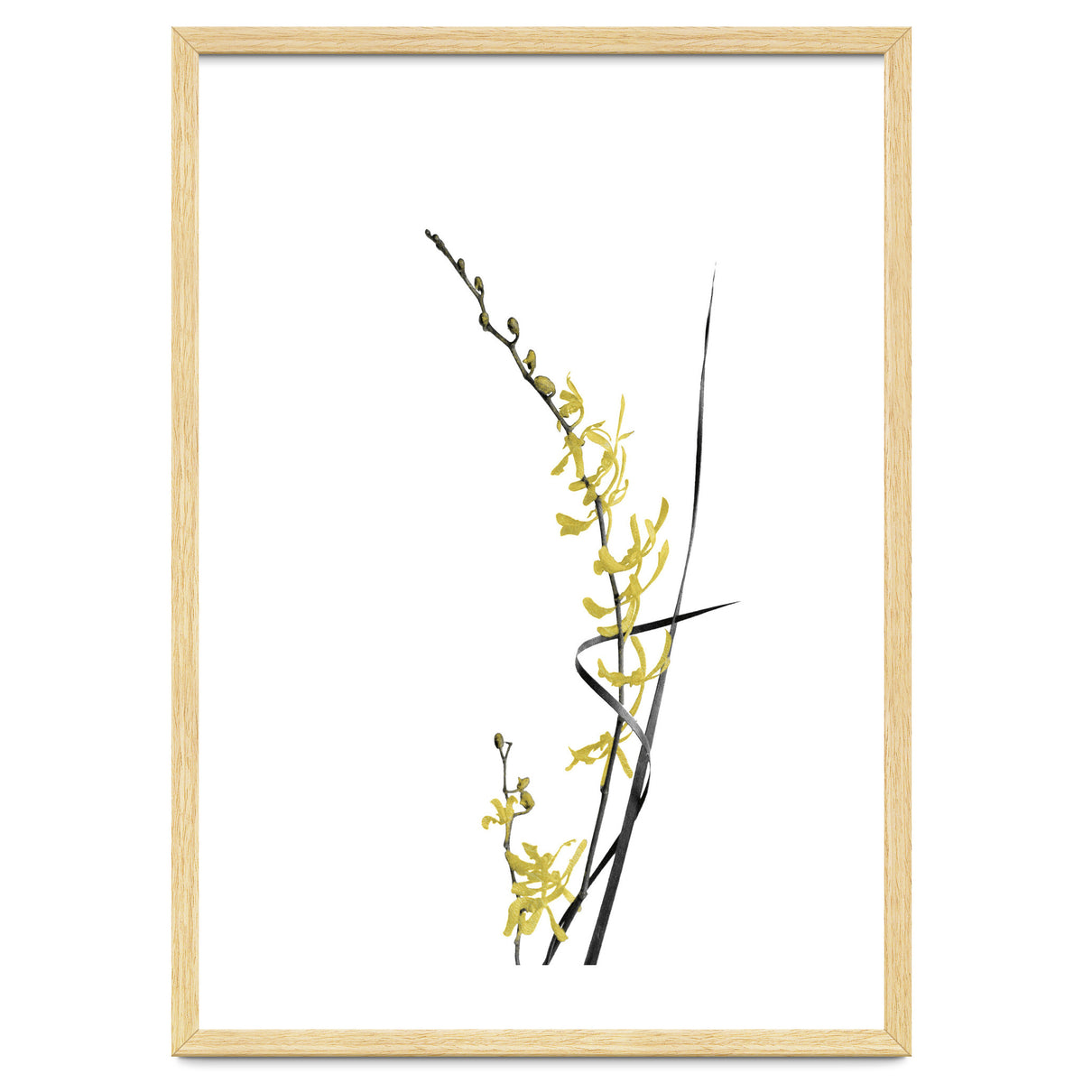 Flower Minimal Black And Gold 06