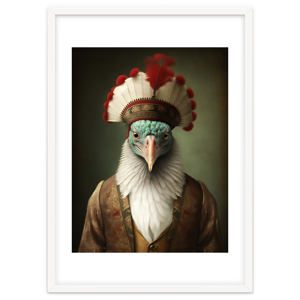 Turkey Designer Fashion Realistic Portrait Painting