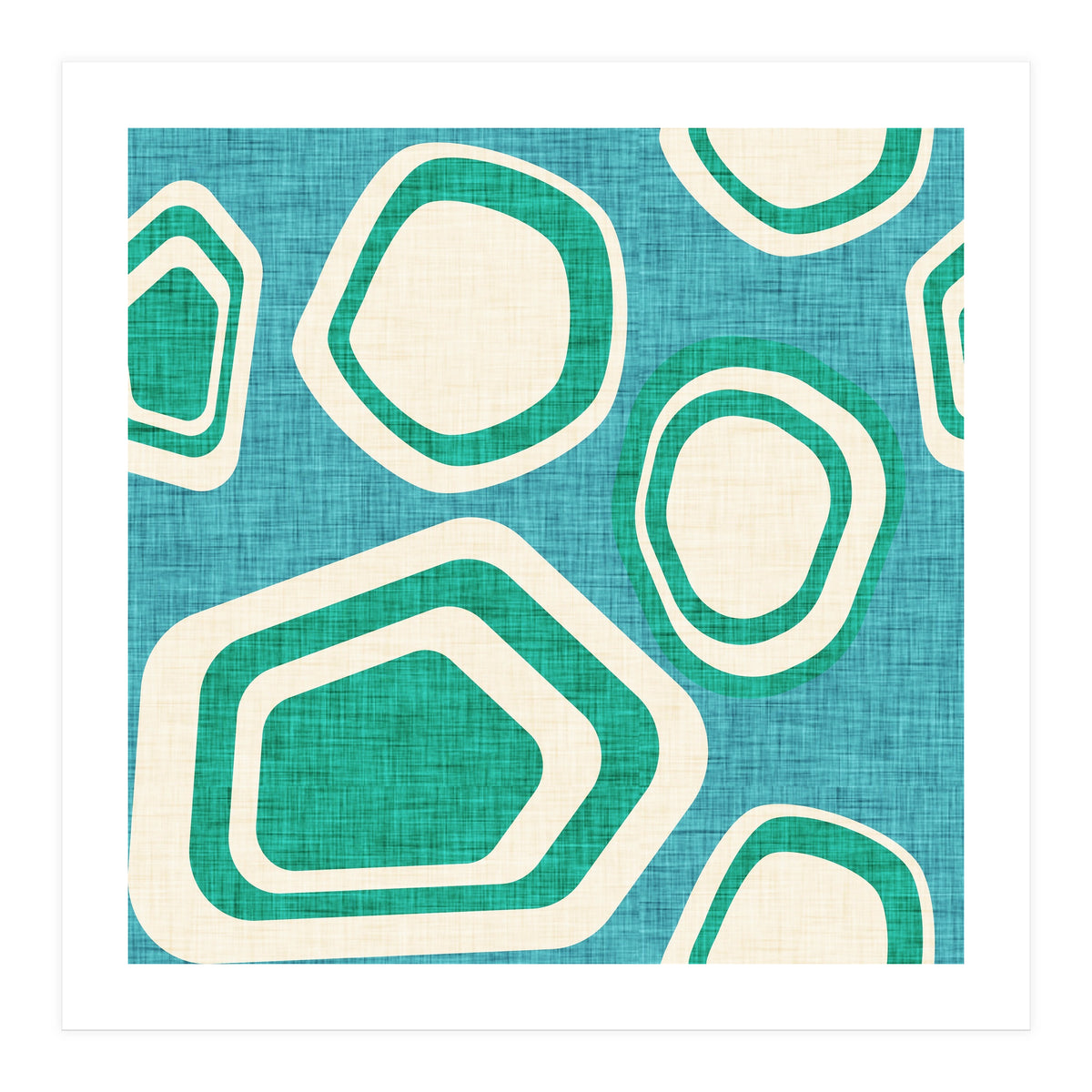 Day At The Lake Blue  (Print Only)