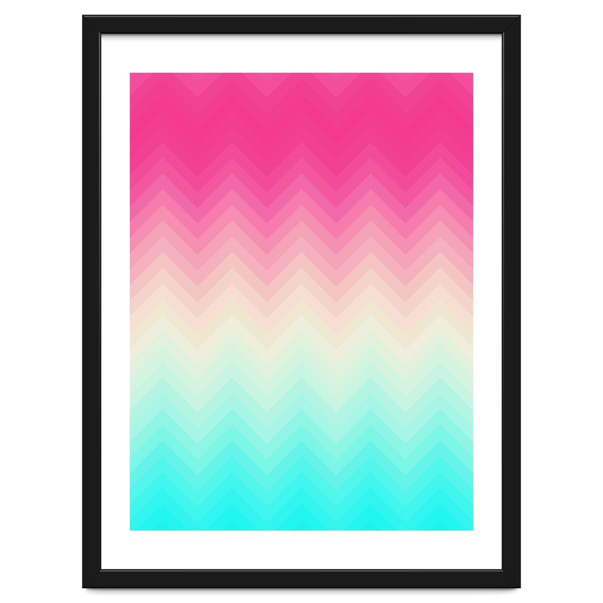 Chevron pink and blue