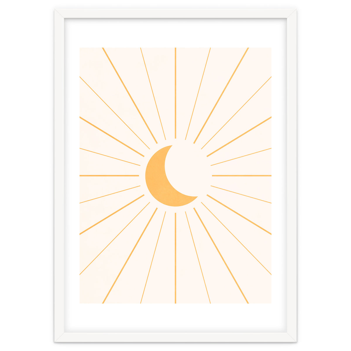 MOON IN LINES - GOLD