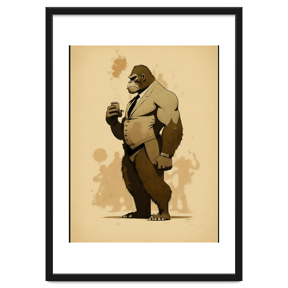 Gorilla Comic Fashion Sketch