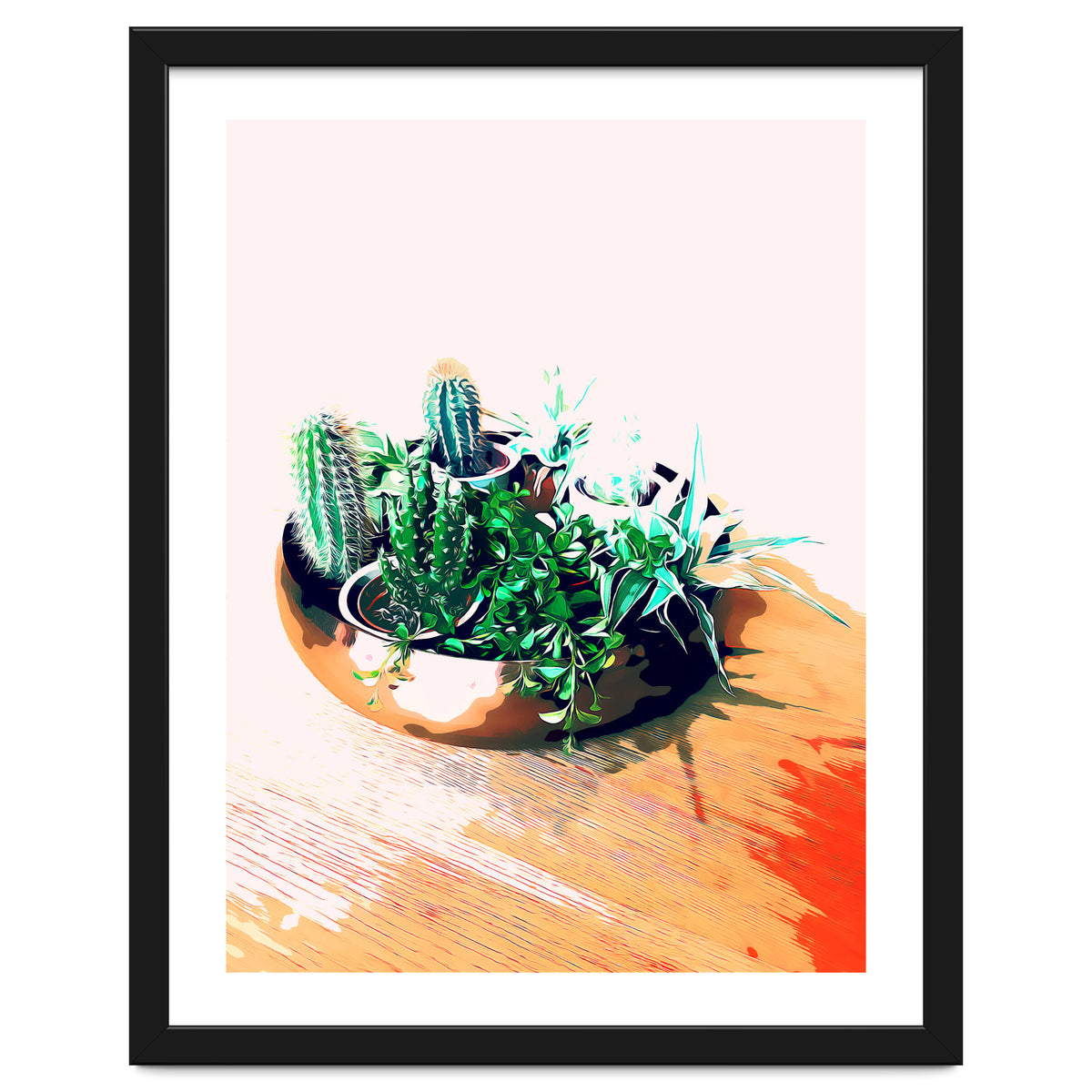 Cacti In A Copper Pot