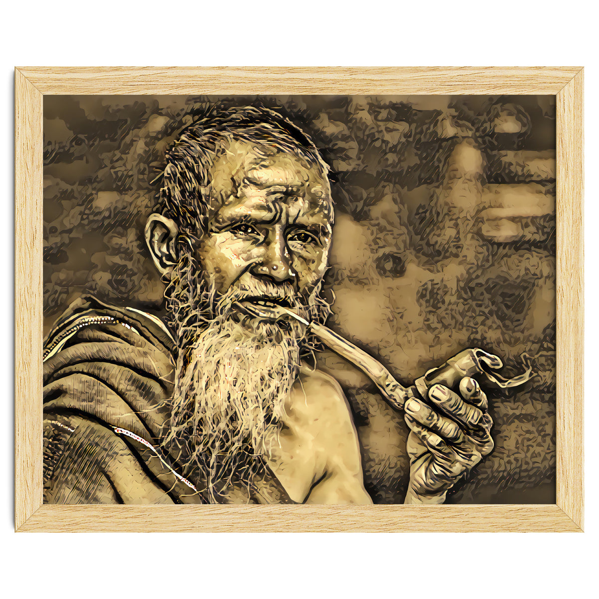 Old Man with Pipe