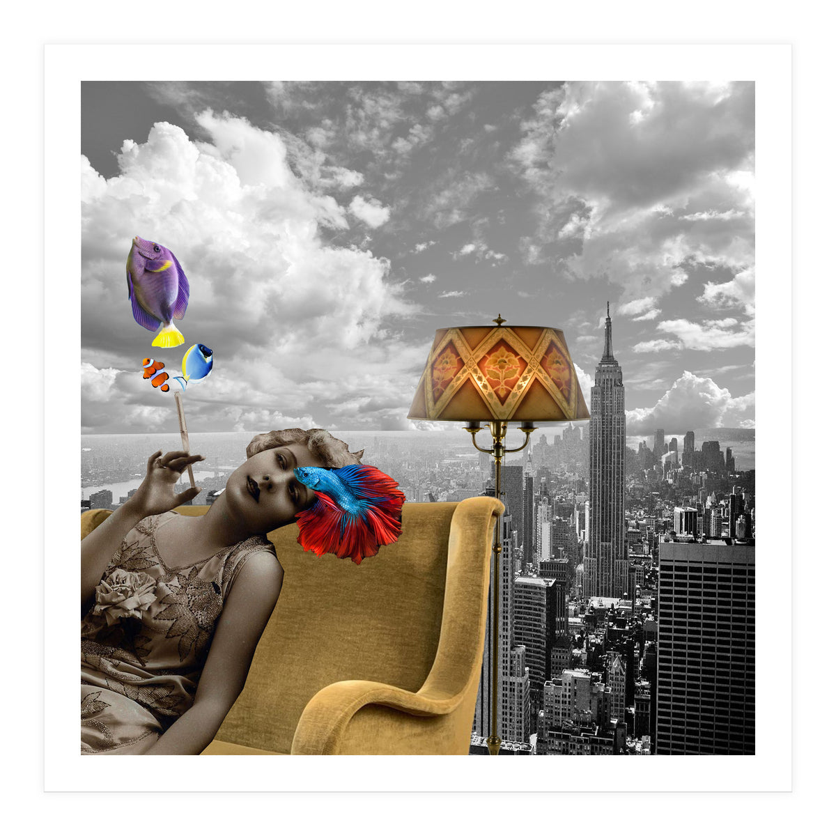 Pisces - Collage (Print Only)