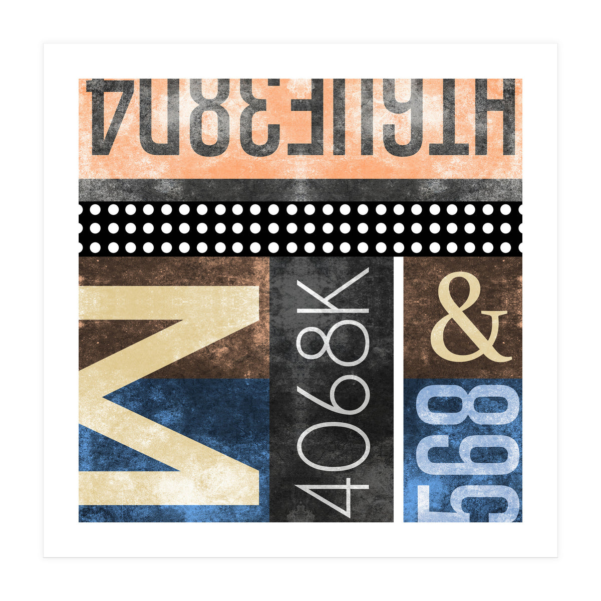 Typographic Industrial Abstract - M (Print Only)