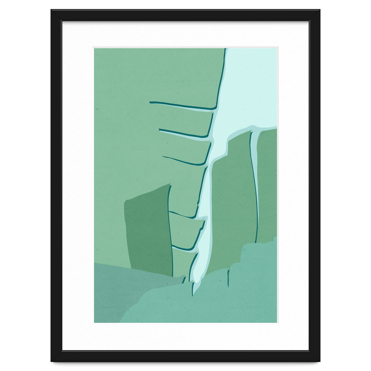 Abstract Banana Leaves One - Greener Eden