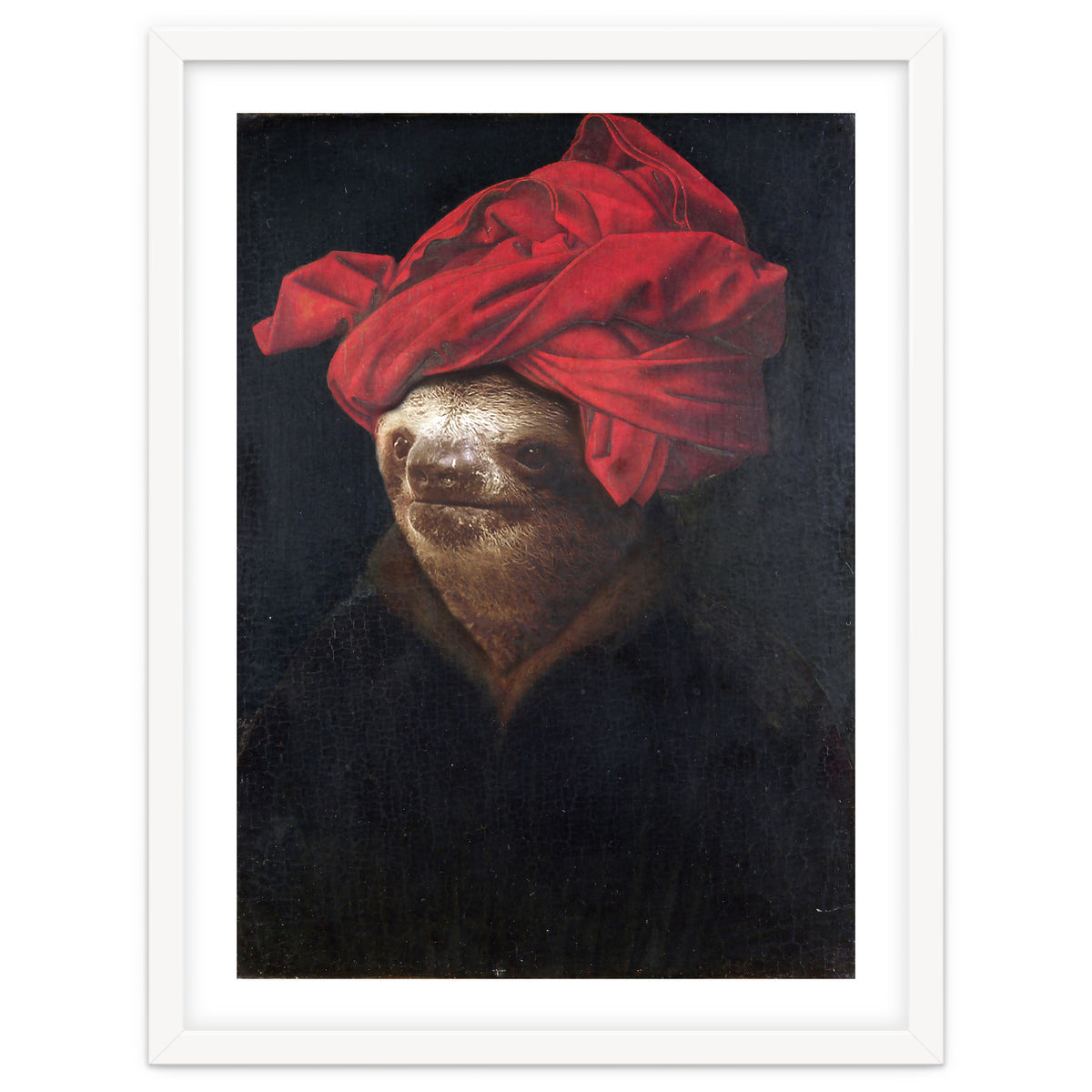 Sloth With Red Turban