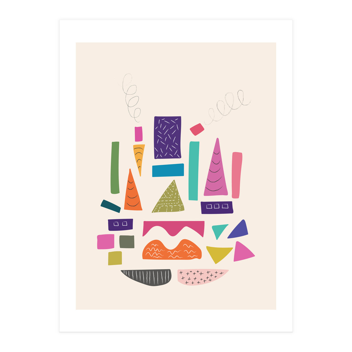 Abstract City Art (Print Only)
