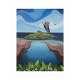 Godwit Over Paku (Print Only) thumbnail