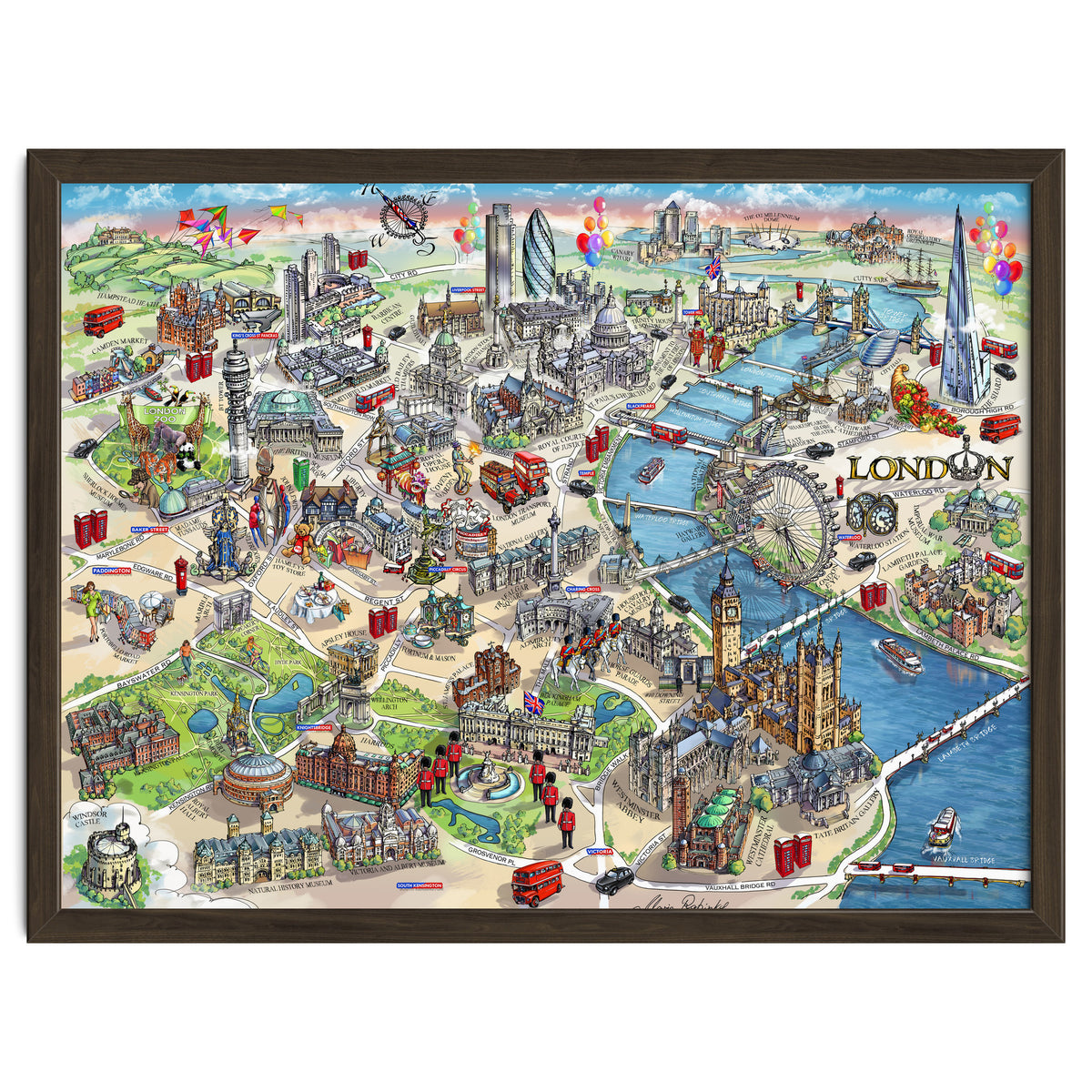 London Map Illustration