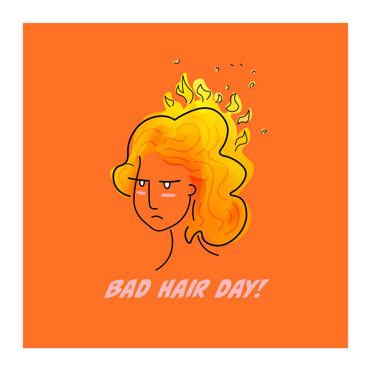 Bad Hair Day (Print Only)