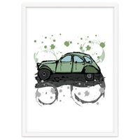 Green car sketch