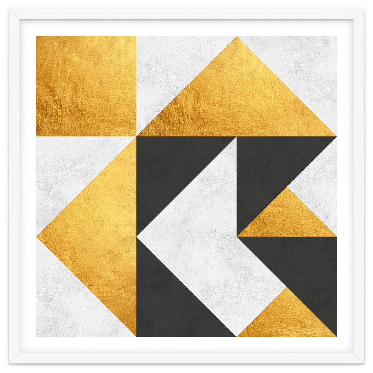 Gray and Gold Composition II