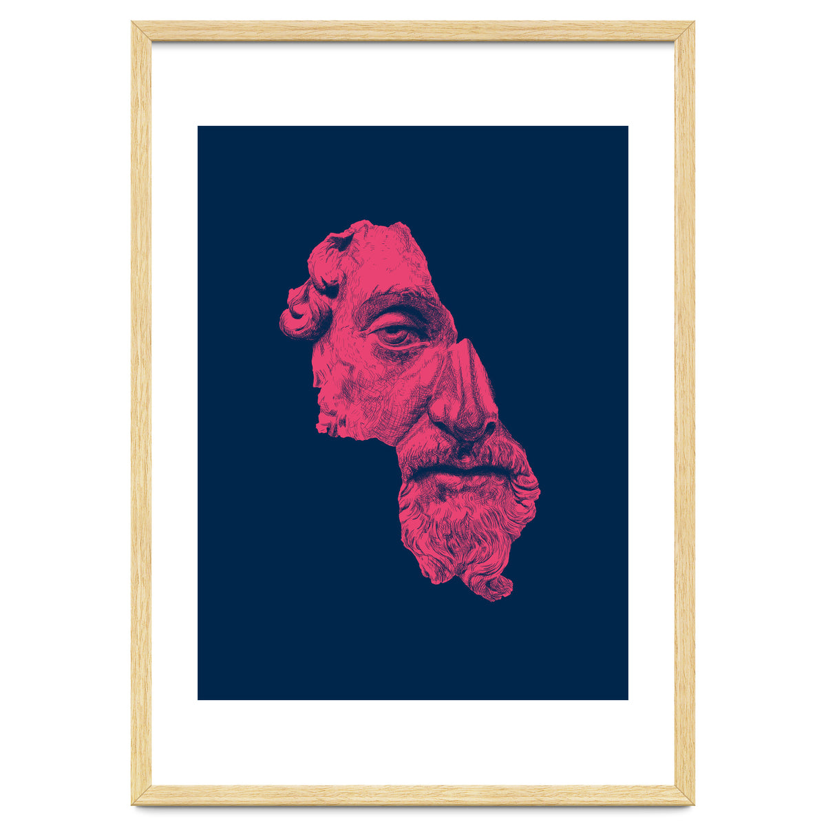 MARCUS AURELIUS ANTONINUS AUGUSTUS / prussian blue / vivid red