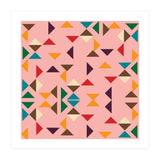 Kilim Pink Triangle Pattern (Print Only) thumbnail