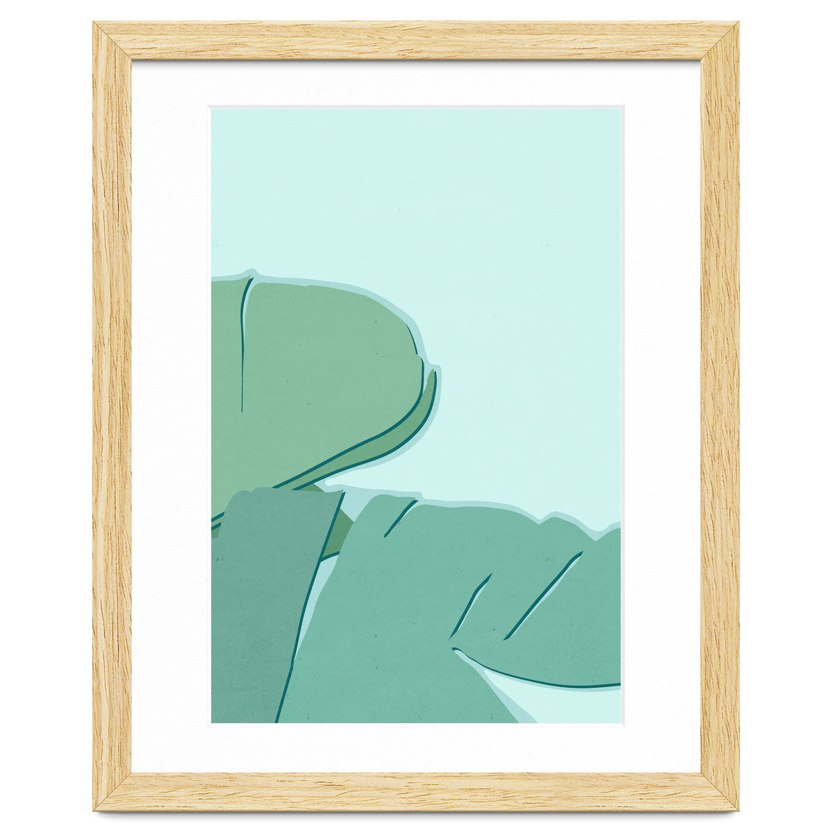 Abstract Banana Leaves Two - Greener Eden