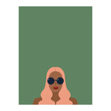 Lady with pink hair (Print Only) thumbnail