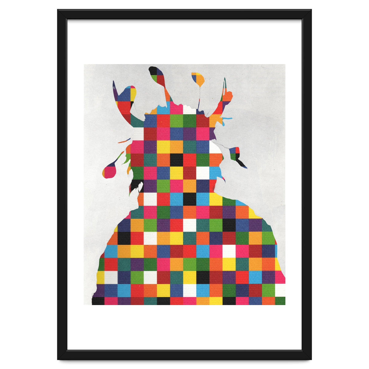 Indian Portrait Disaster · Kicking Bear Colorful Square