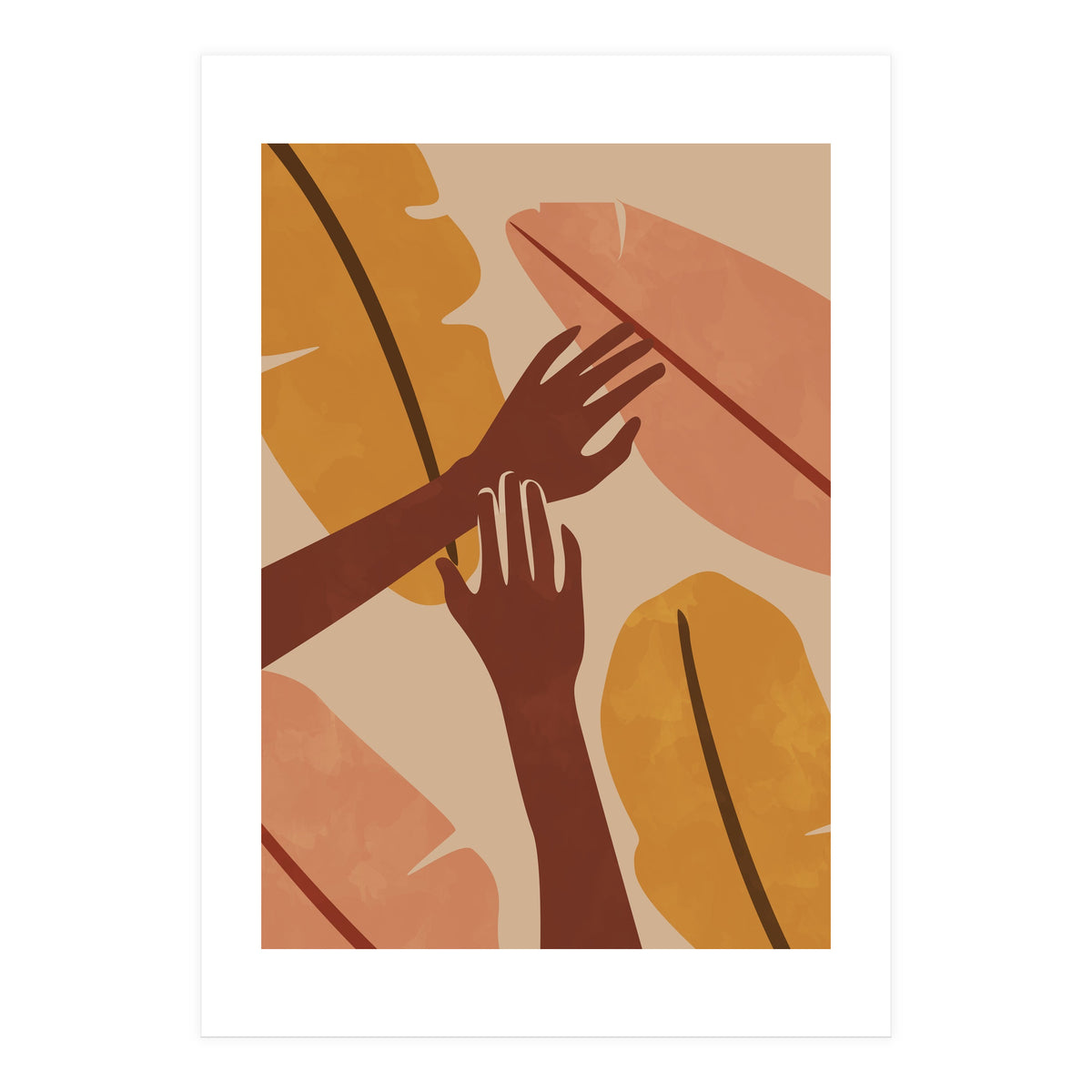 Banana Leaf Tropical Boho (Print Only)