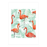 Flamingo And Mint Palm (Print Only) thumbnail