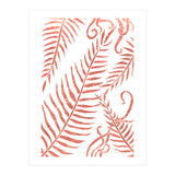 Abstract Terracotta Leaves 2 - Burnt Orange (Print Only) thumbnail