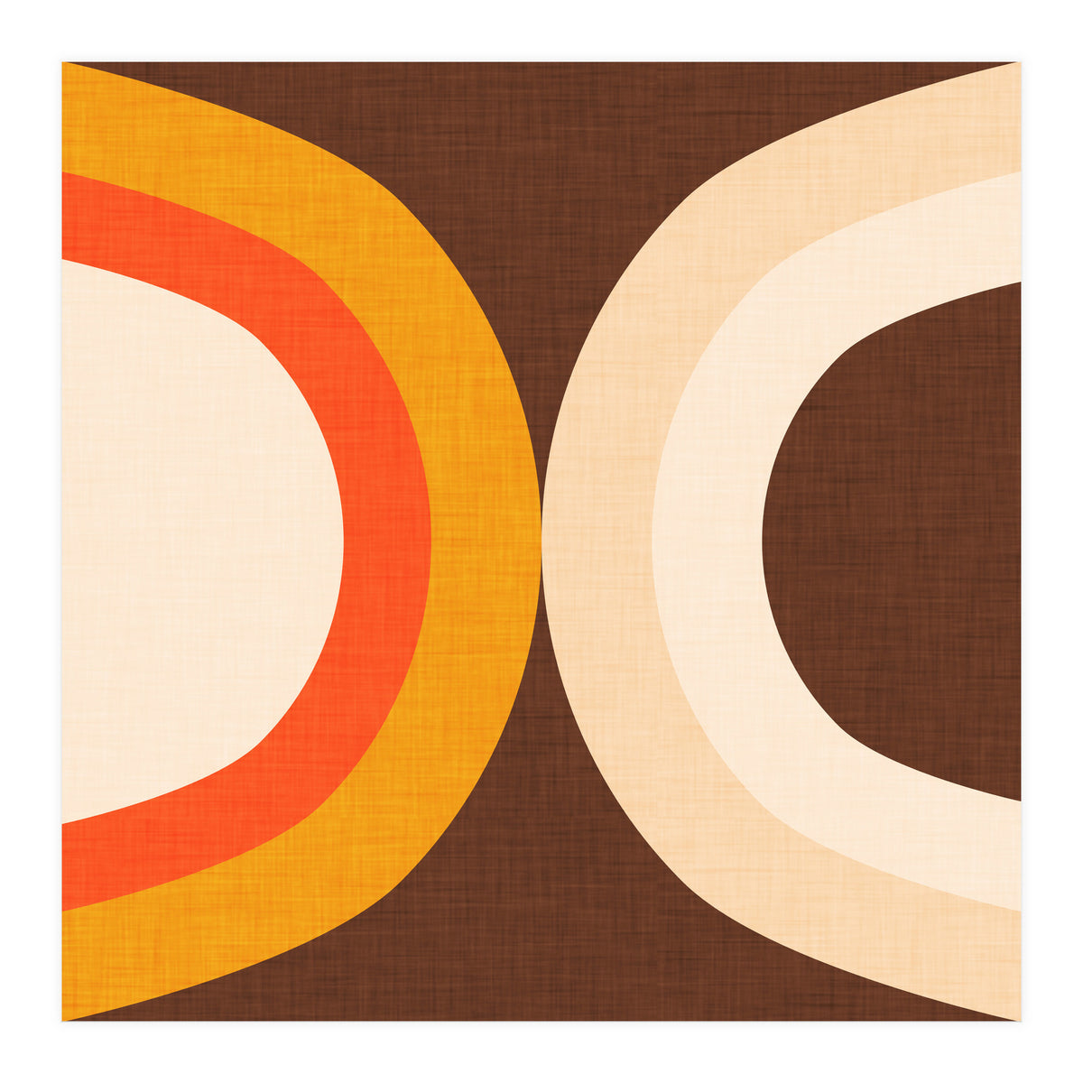 Classic Mid Mod Dot Brown  (Print Only)