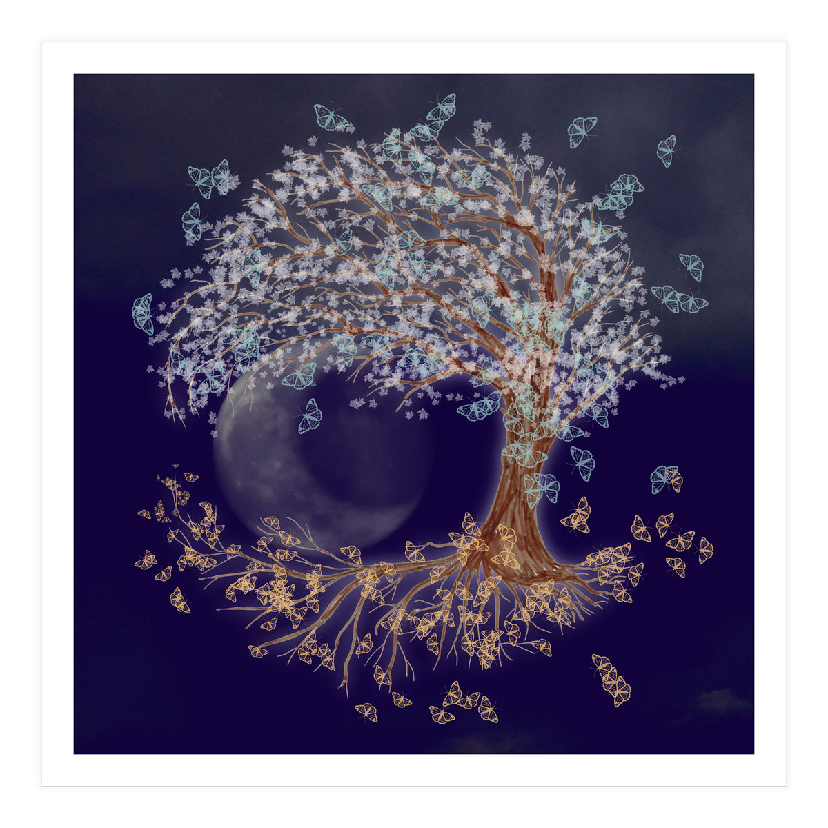 Tree of life in the night (Print Only)