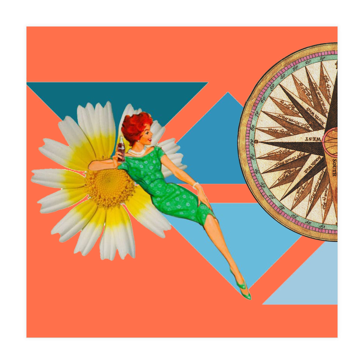 Daisy Orange (Print Only)