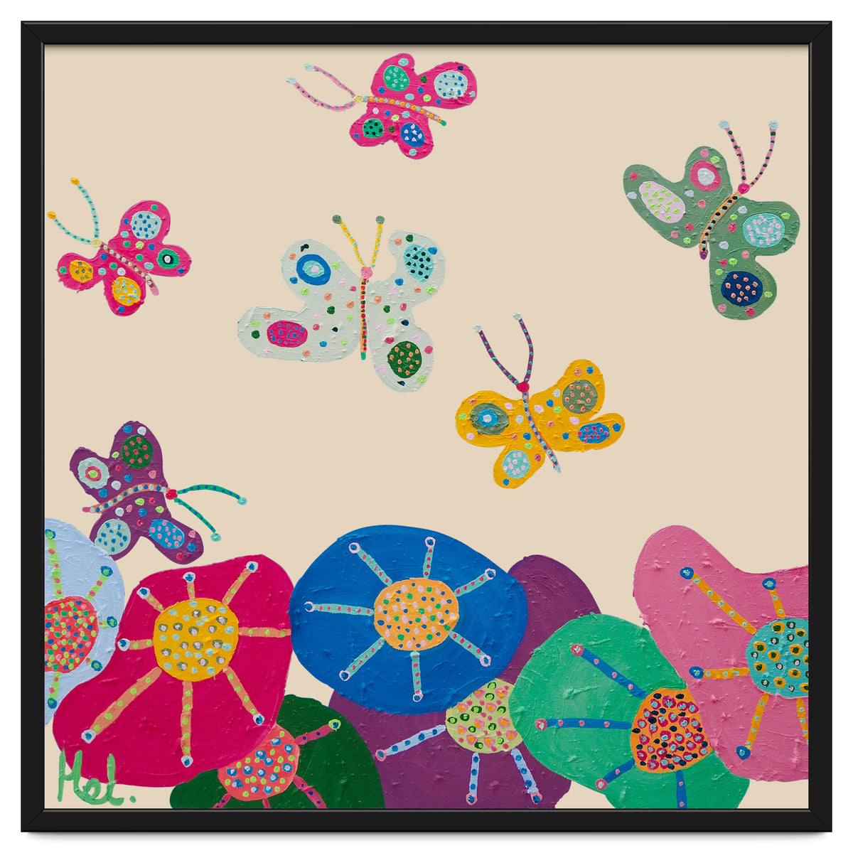 Butterflies Garden (pink)