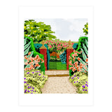 Gated Garden, Nature Landscape Painting (Print Only) thumbnail