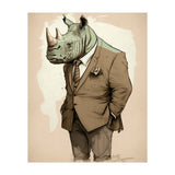 Dapper Rhino Fashion Sketch (Print Only) thumbnail