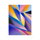 Painted Thoughts, Abstract Geometric Painting, Eclectic Maximalist Bohemian Shapes (Print Only) thumbnail