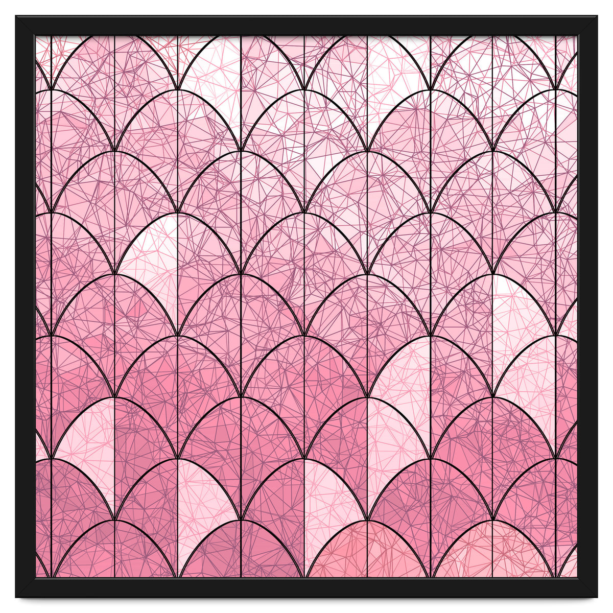 Mermaid scales pink and black