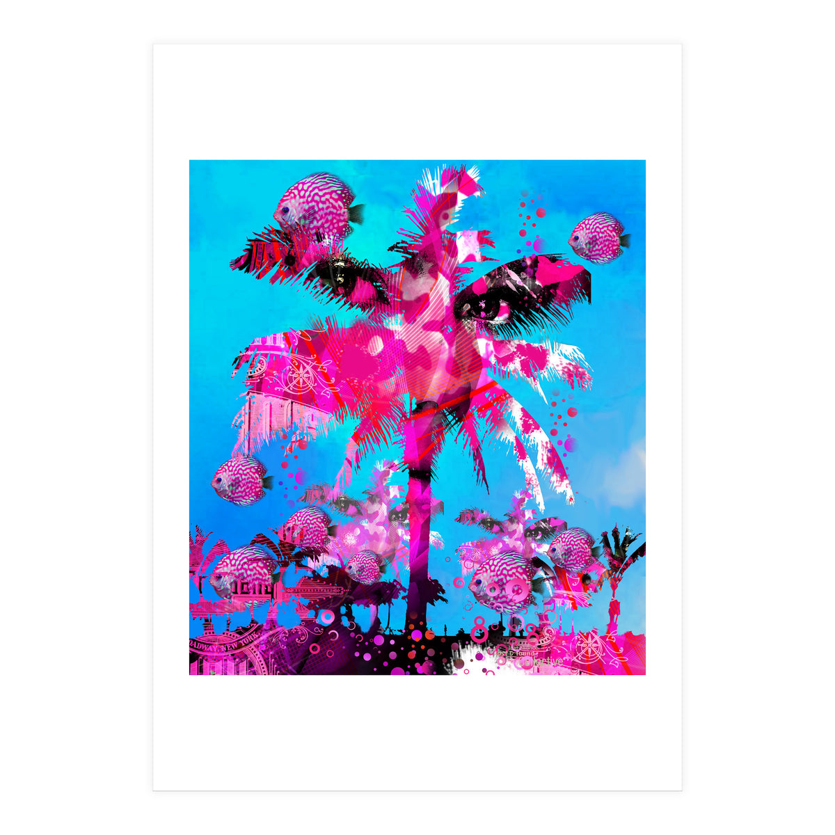 Pink Palm (Print Only)