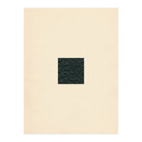 Minimal black square on beige (Print Only)