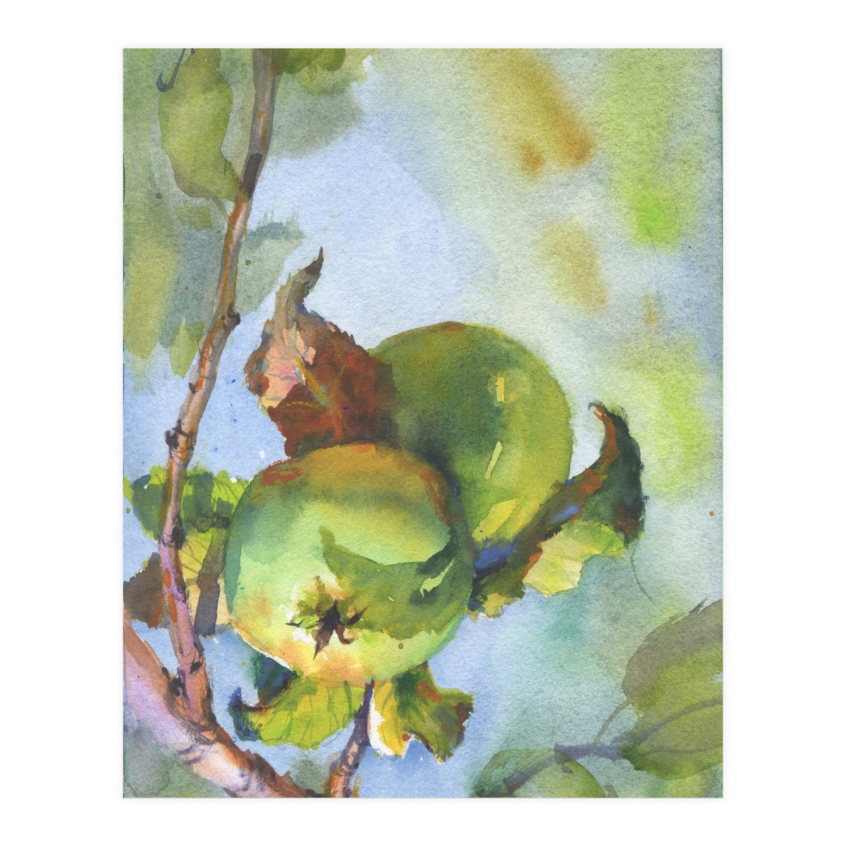 Apples on a branch (Print Only)