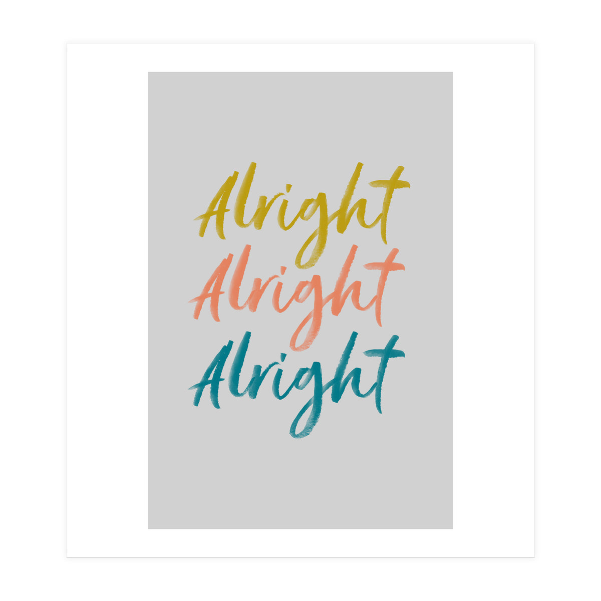 Alright  (Print Only)