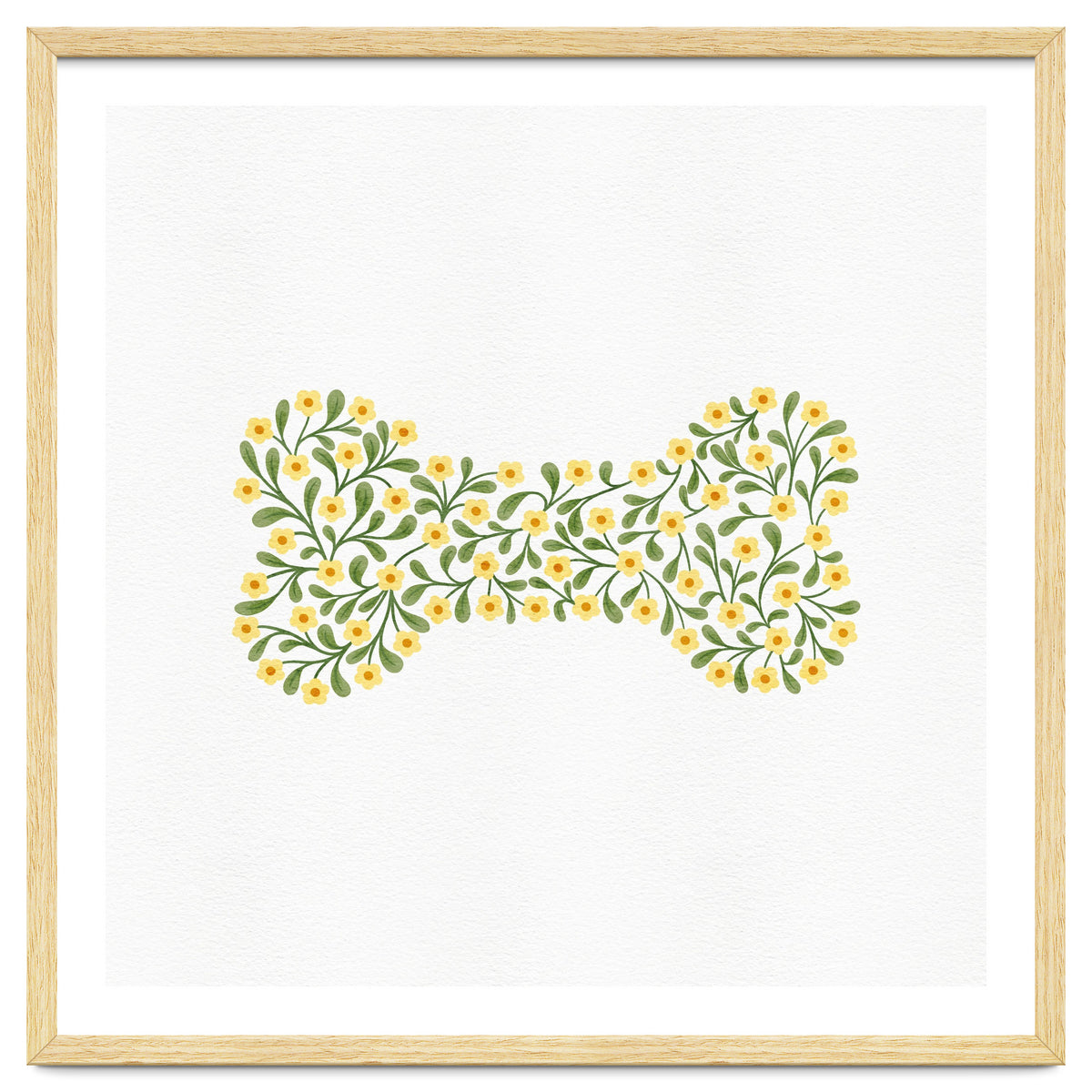 Floral Dog Bone