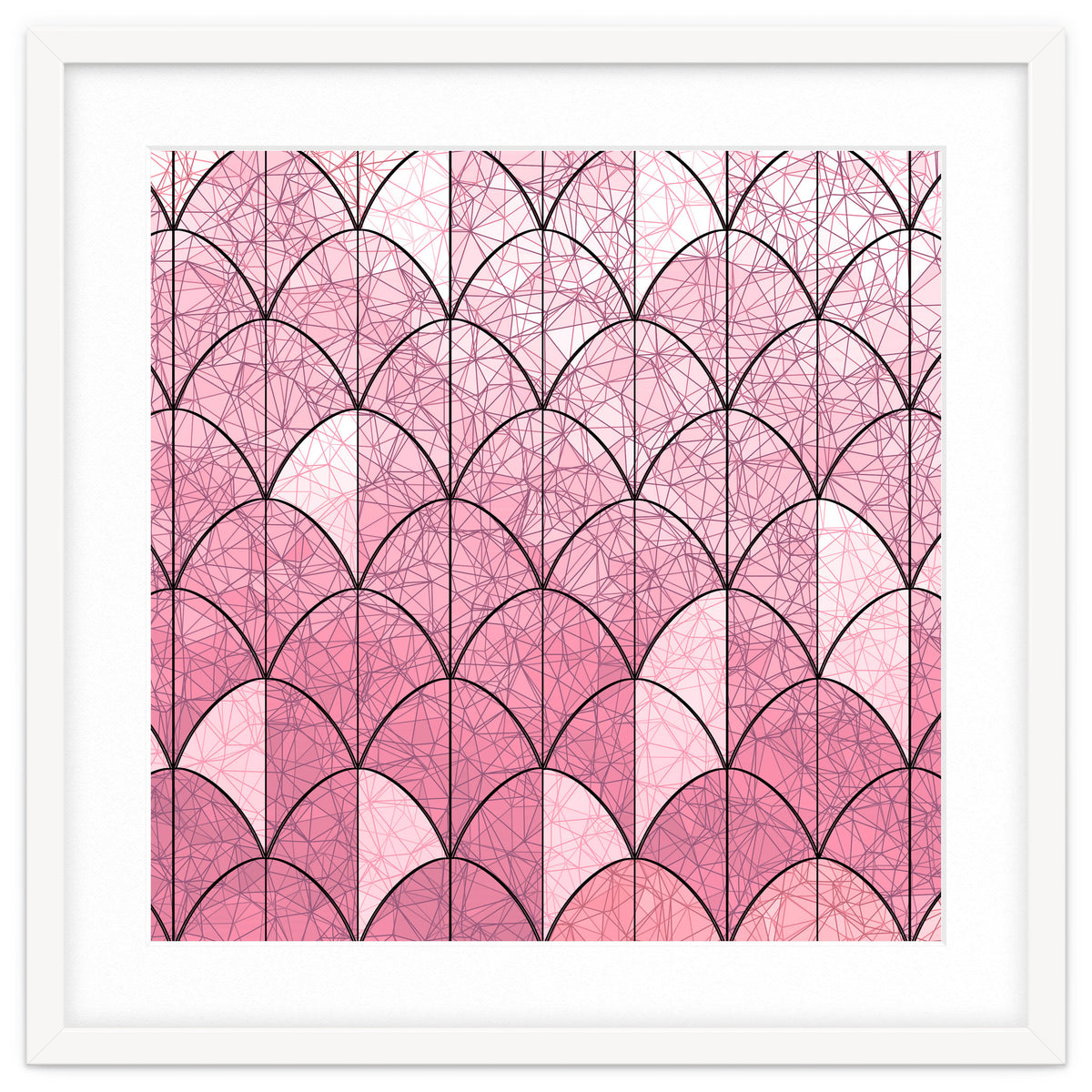 Mermaid scales pink and black