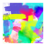 Abstract Stripes Neon Artistic Watercolor Pattern (Print Only) thumbnail