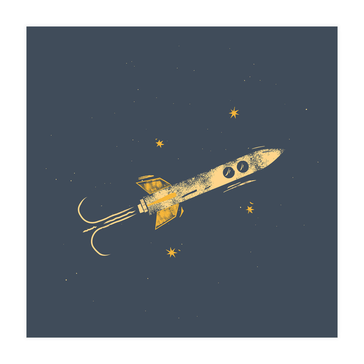 Rocket & Stars (Print Only)