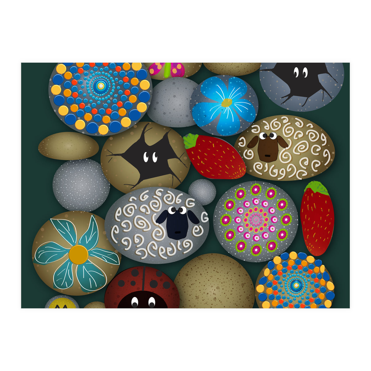 Painted Rocks (Print Only)
