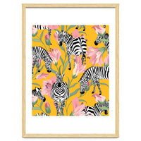 Striped For Life | Zebra Mango Forest | Modern Bohemian Wildlife Jungle | Botanical Nature