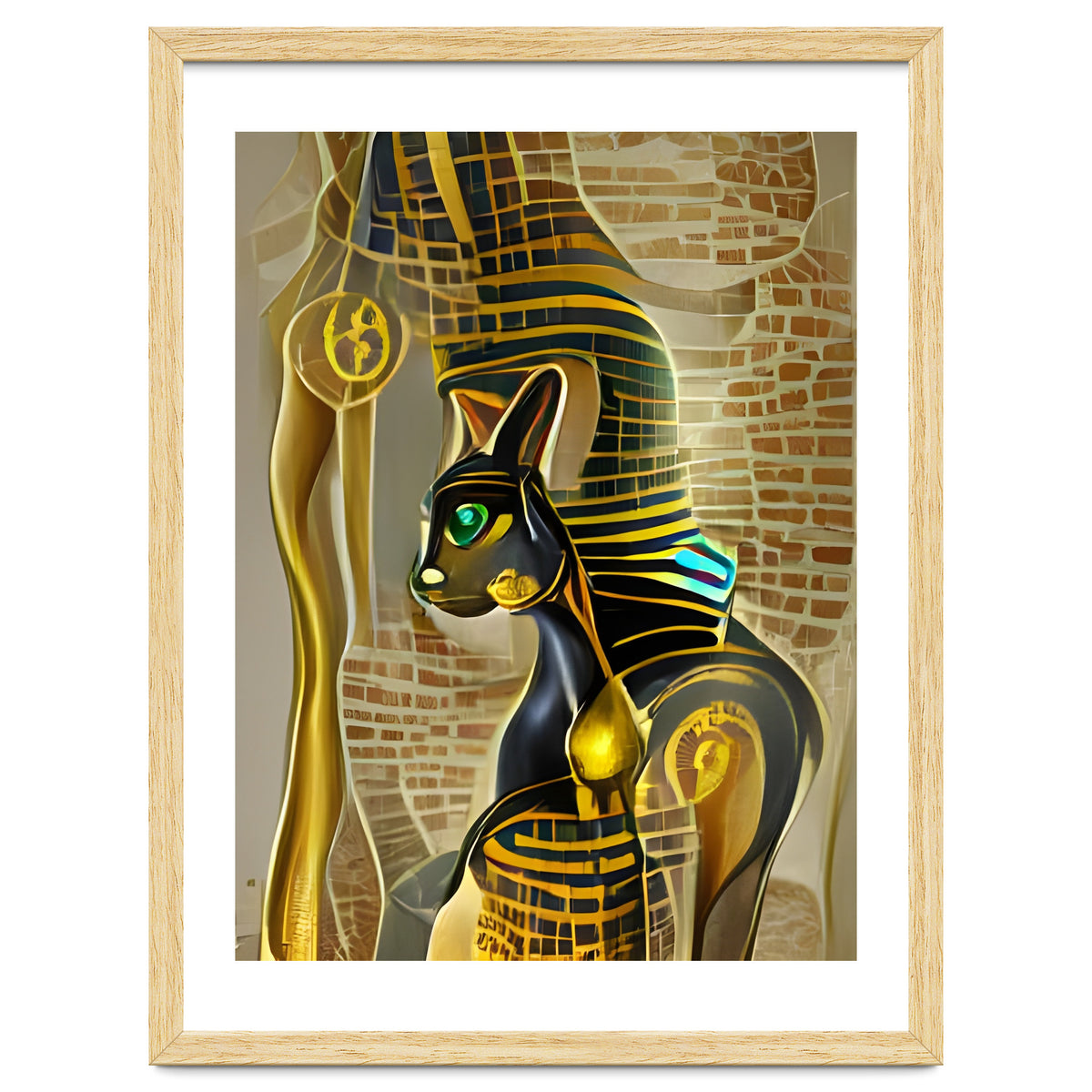 Ancient Egyptian Cat Goddess Bastet AI Art