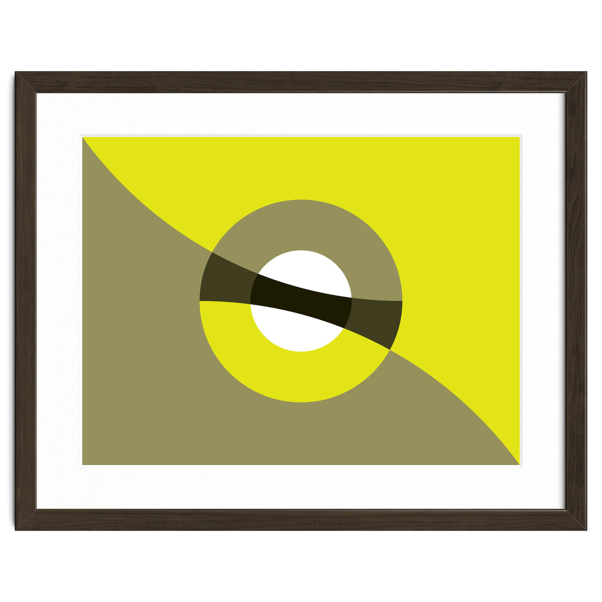 Geometric Shapes No. 44 -  mustard & beige