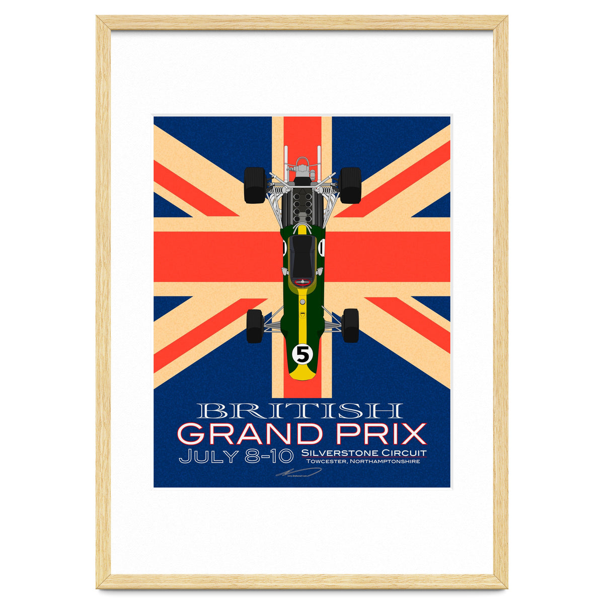 British Grand Prix poster