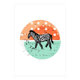 Zebras at Sunset (Print Only) thumbnail