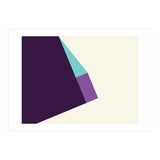 Geometric Shapes No. 42 -  lilac, blue & purple (Print Only) thumbnail